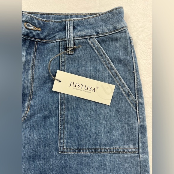 NWT Just USA‎ Denim Frayed Cuffs Jean Shorts Womens 29,8 - Picture 9 of 11